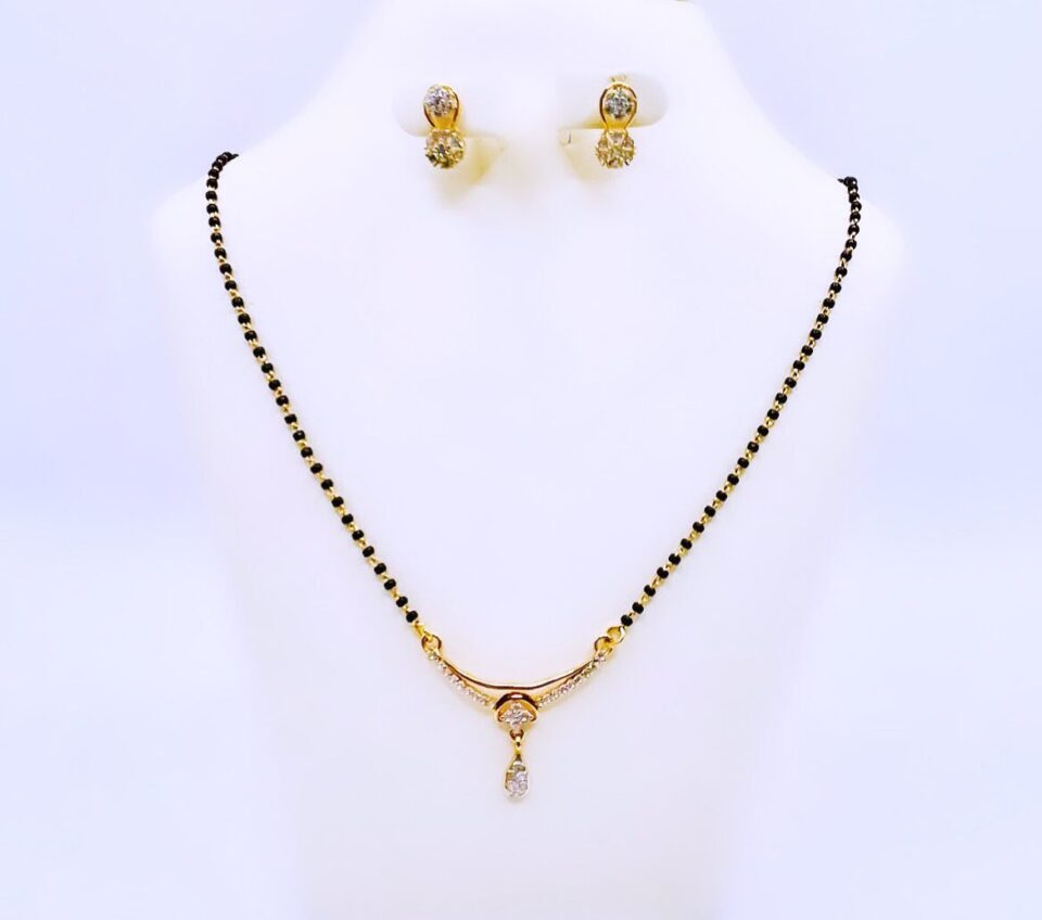 22k gold mangalsutra set (10.00 gm)