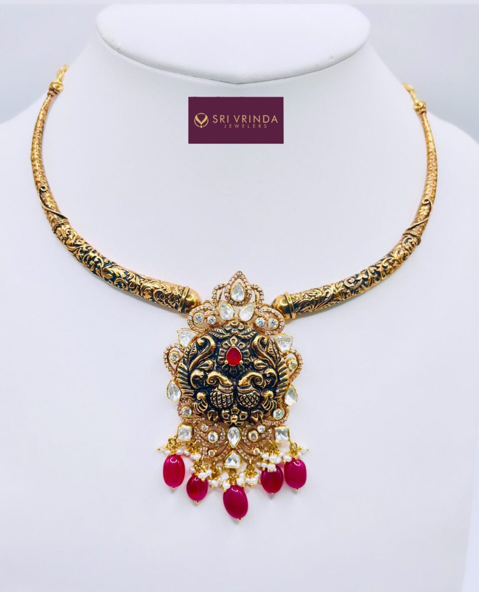 22k antique rose gold necklace (41.30 gm)