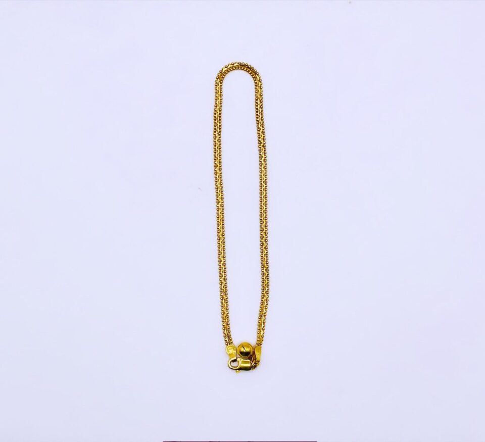 22kt gold anklet