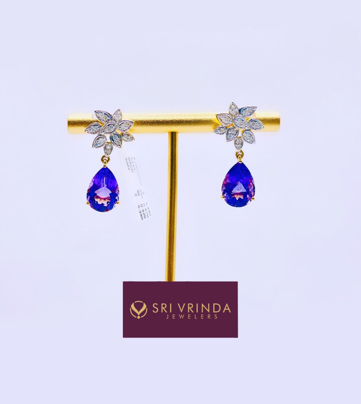 4k diamond earring(10.42 gm)