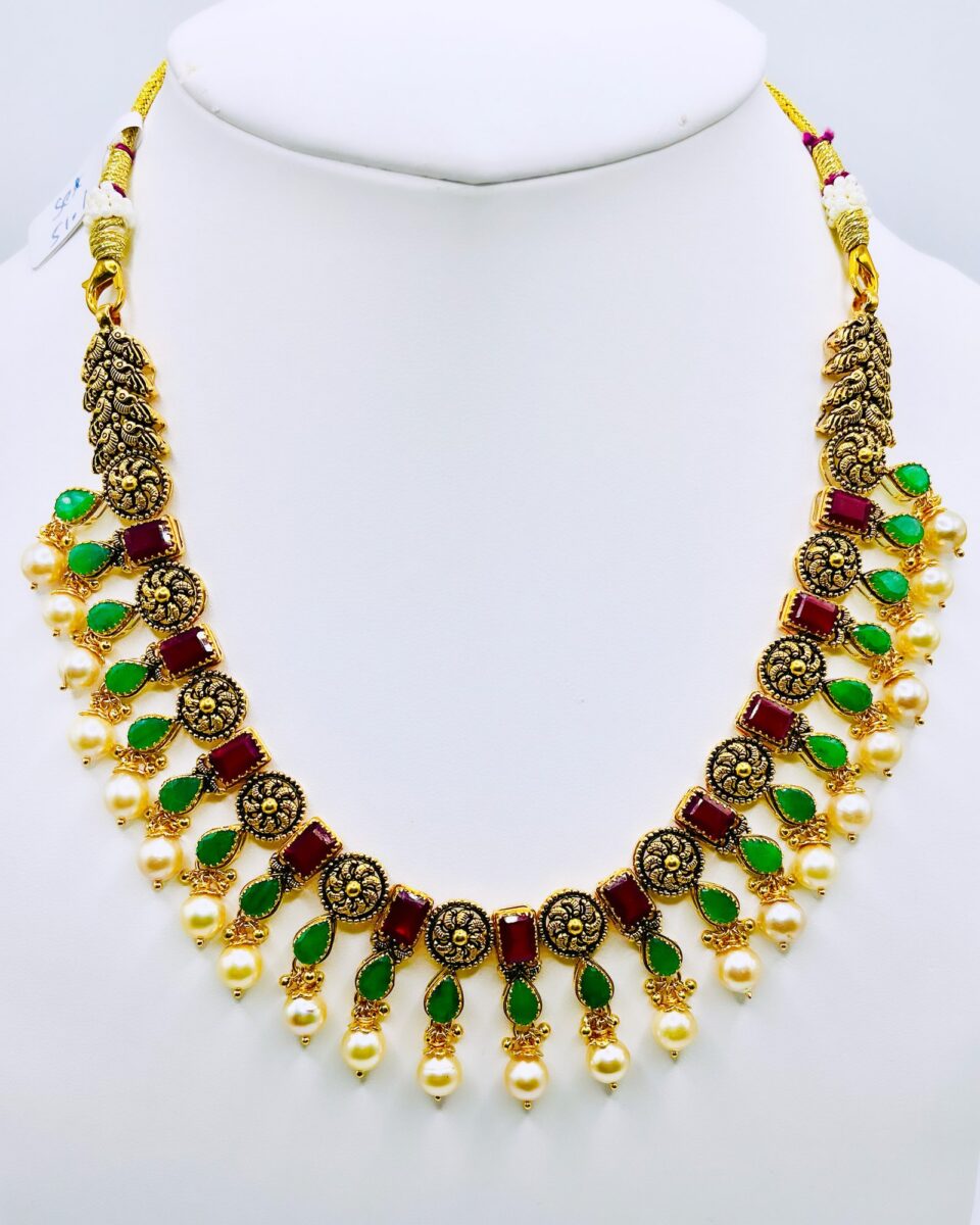 22k antique necklace (51.1gm)