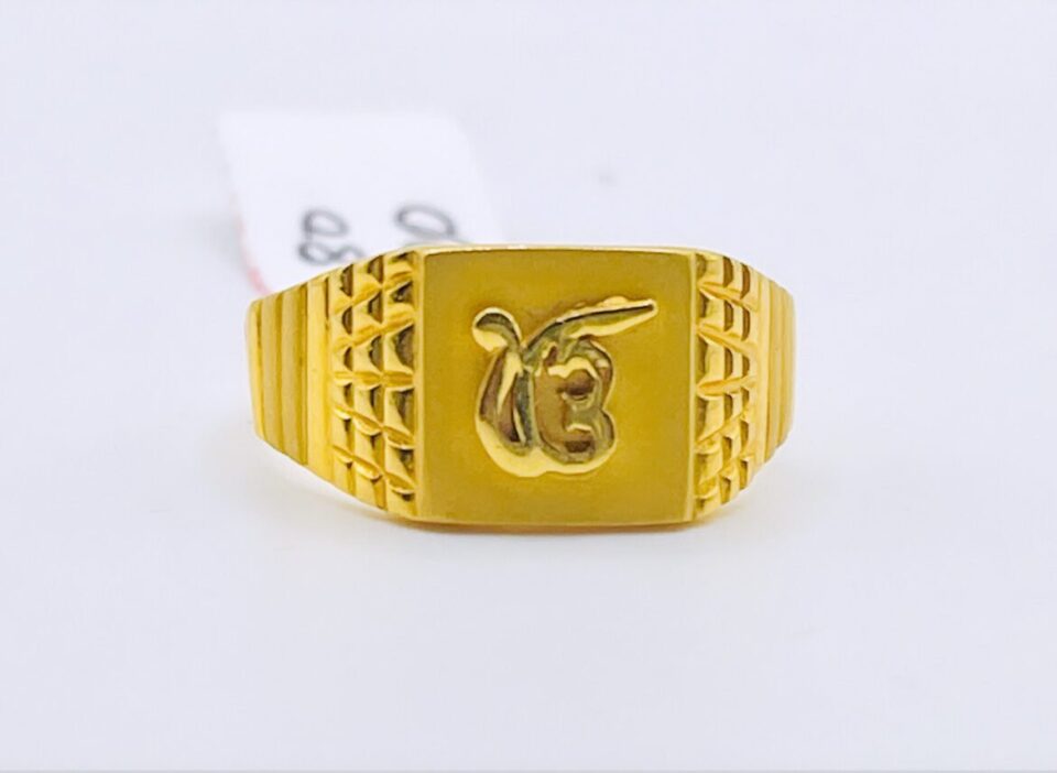 22kt gold men's ring (4.80 gm)
