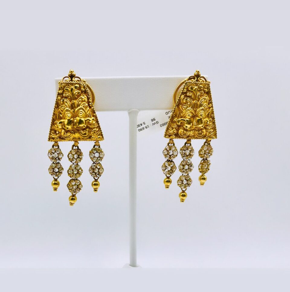 uncut diamond earrings
