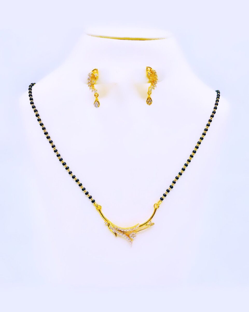 22k gold mangalsutra set (10.00 gm)