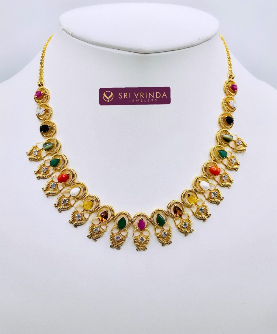 22k gold navarathan set (40.55 gm)