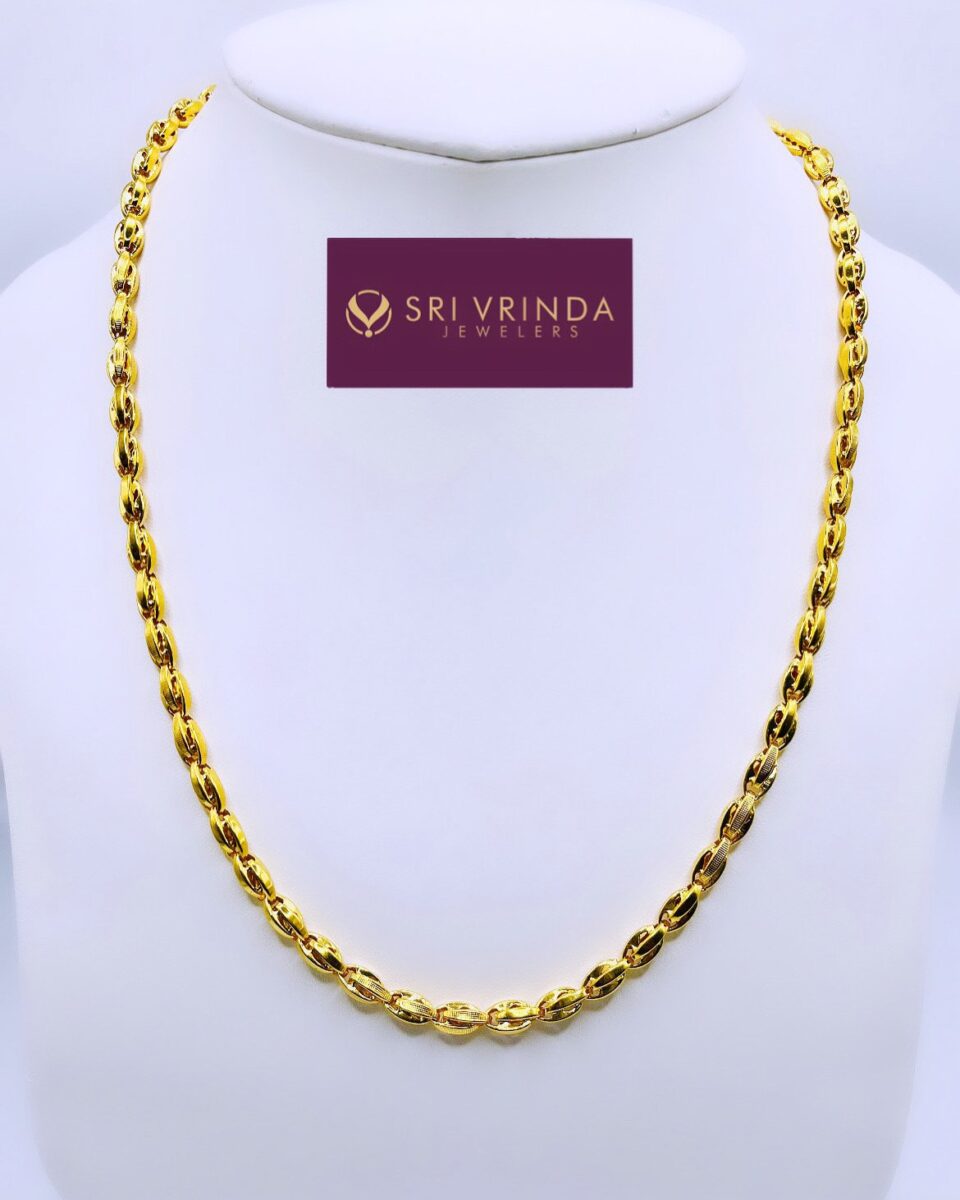 22kt gold men's chain