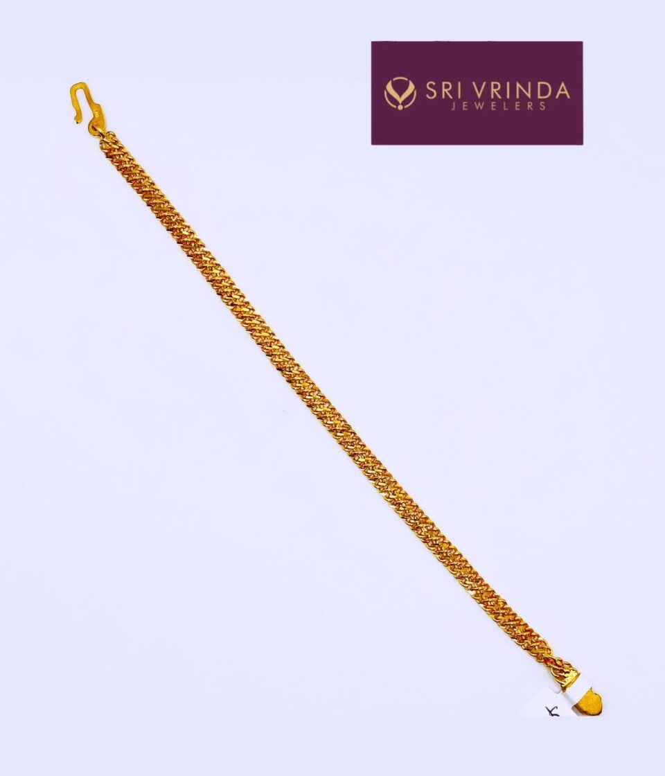 22kt gold men's bracelet(16.6 gm)