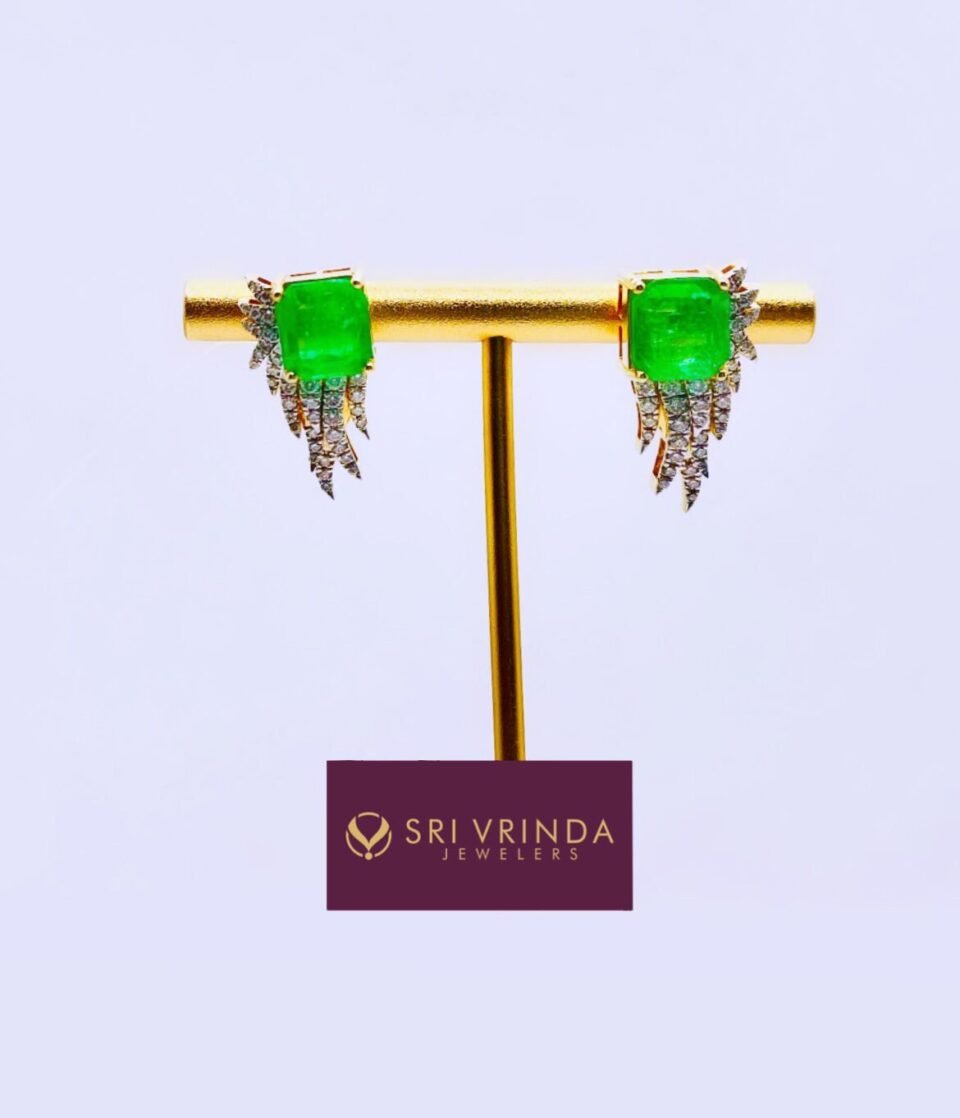14k diamond earring(10.42 gm)
