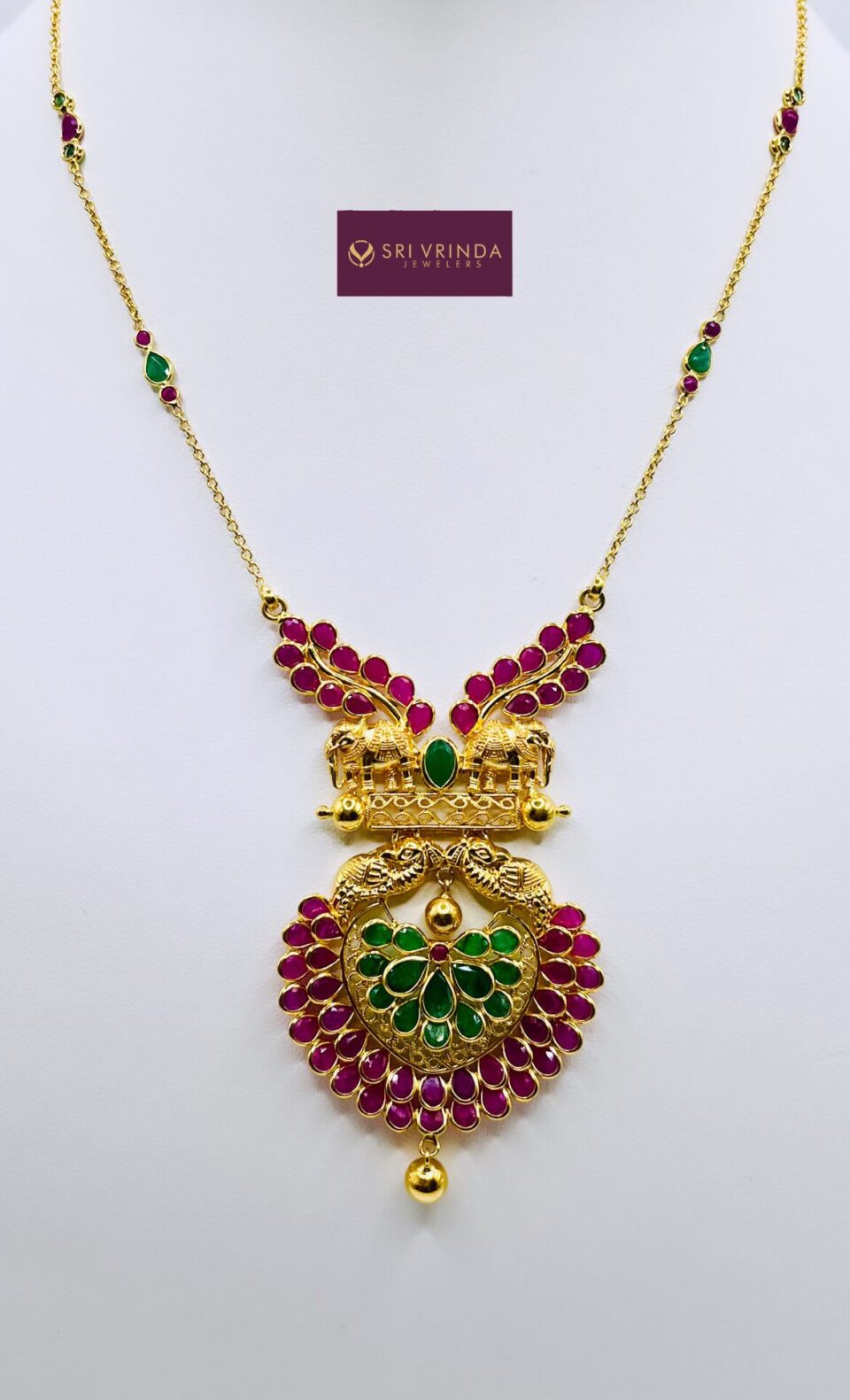 22kt gold pendant set(31.15 gm)
