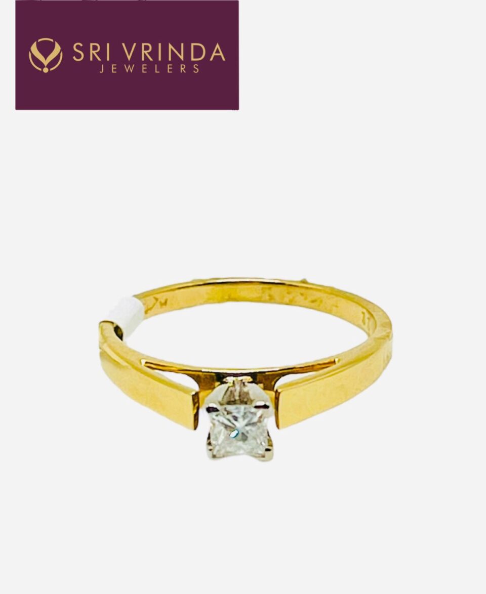 14k gold & diamond ring(0.22ct)