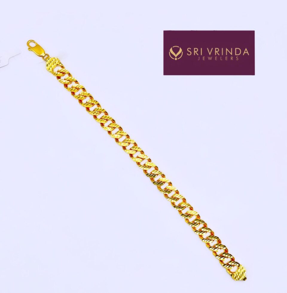 22kt gold men's bracelet(51.4 gm)