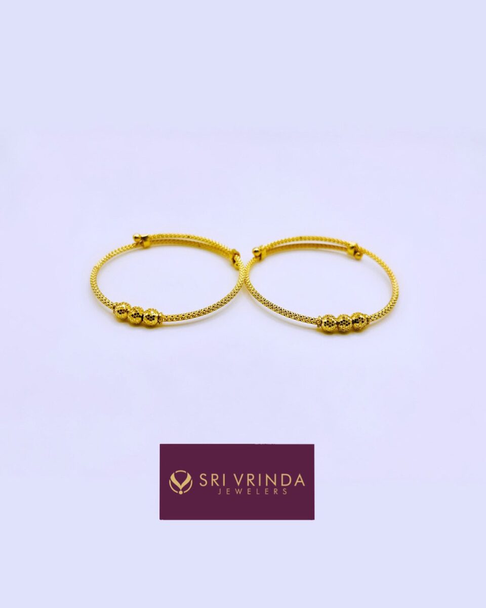22kt gold baby bangles