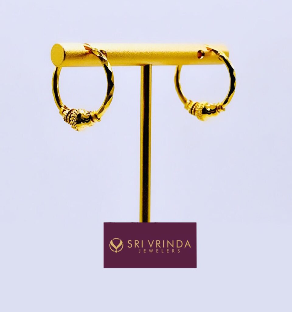 22k gold earrings (5.0 gm)