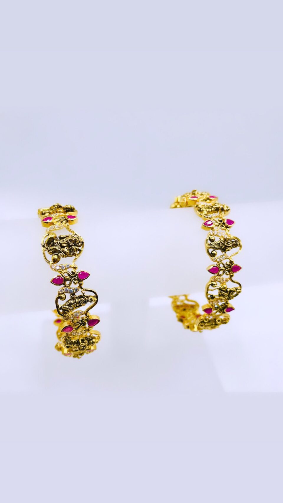 22kt antique dashavatar bangles