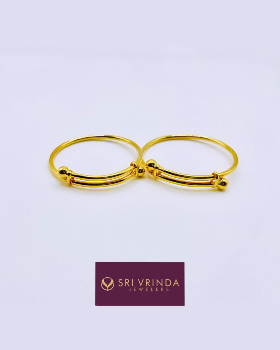 22kt gold baby bangles