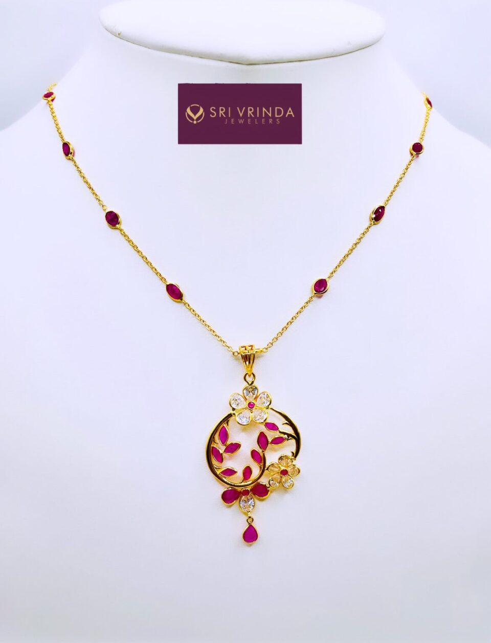 22k gold ruby set (15.50 gm)
