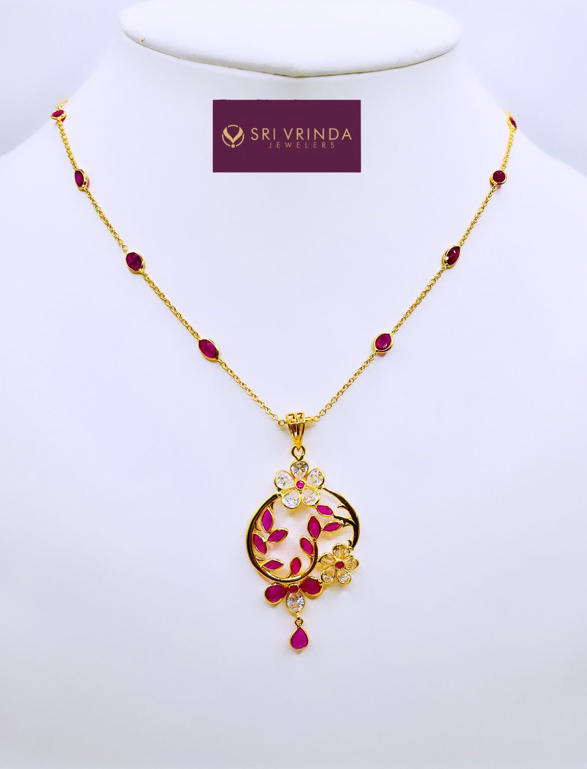 22k gold ruby set (15.50 gm)