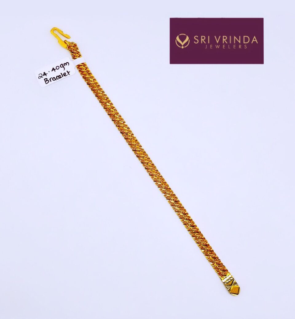 22kt gold men's bracelet(24.4 gm)