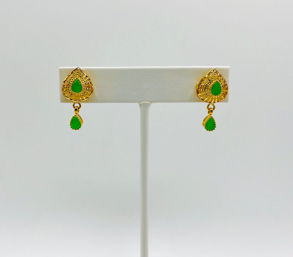 22k antique emerald set