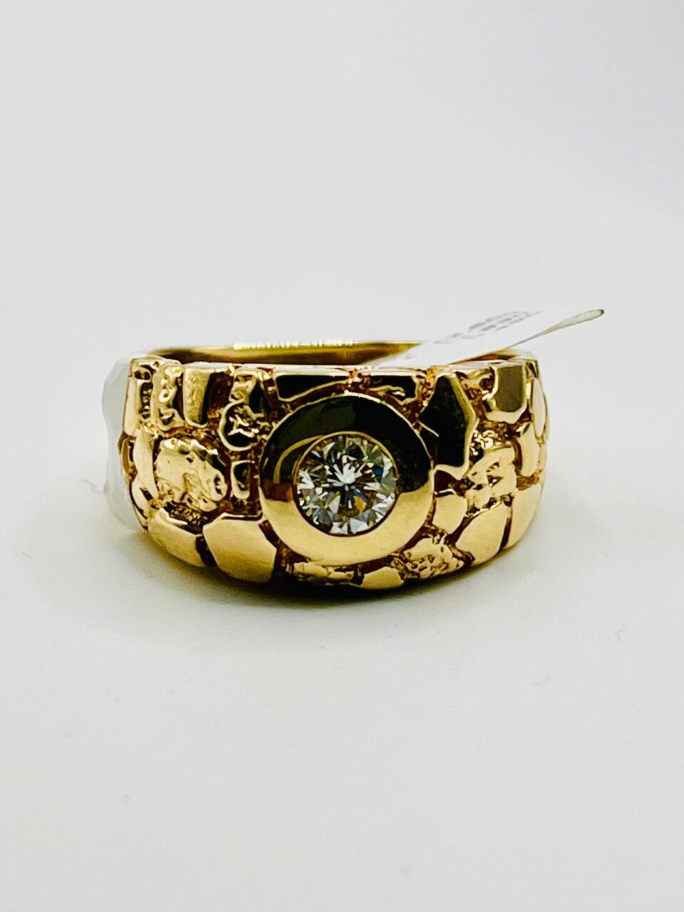 14k men's diamond ring(11.8gm)