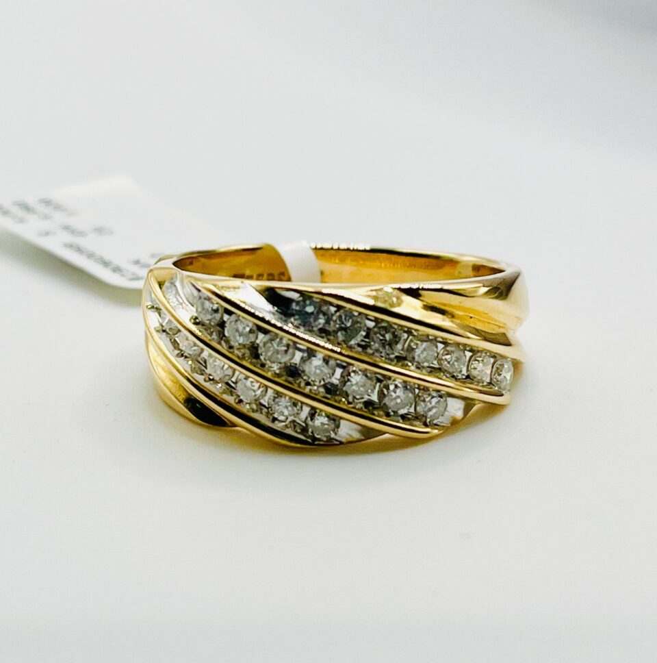 14k diamond ring(6.95 gm)