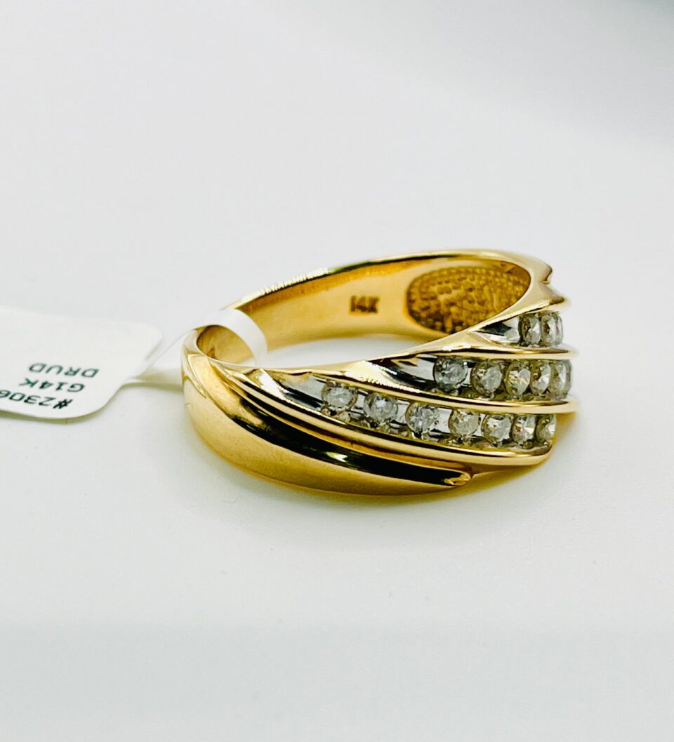 14k diamond ring(6.95 gm)