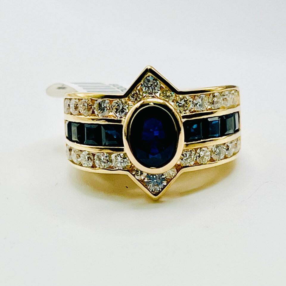 14k diamond ring(6.11 gm)