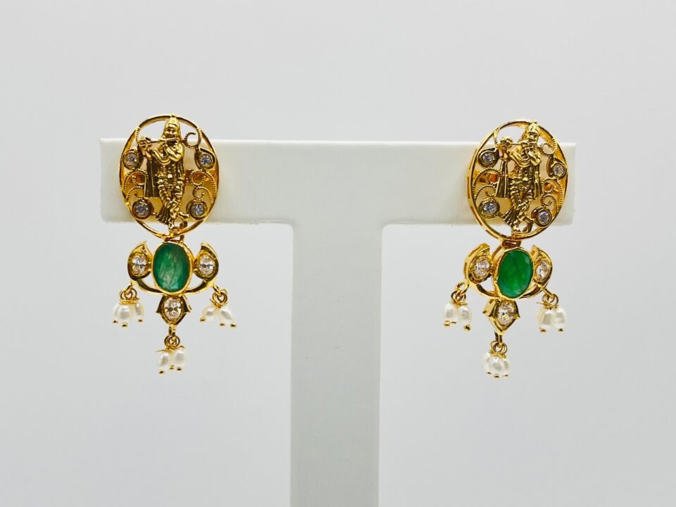 22kt gold dashavatar with navaratan stones set ( 86.70 gm)