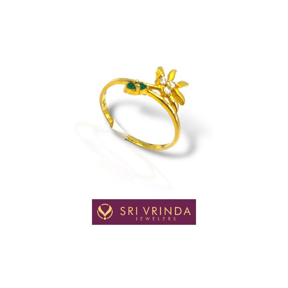 22k gold women's ring (1.50 gm)