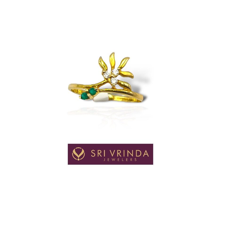 22k gold women's ring (1.50 gm)