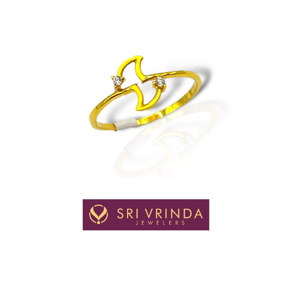 22k gold women's ring (1.50 gm)